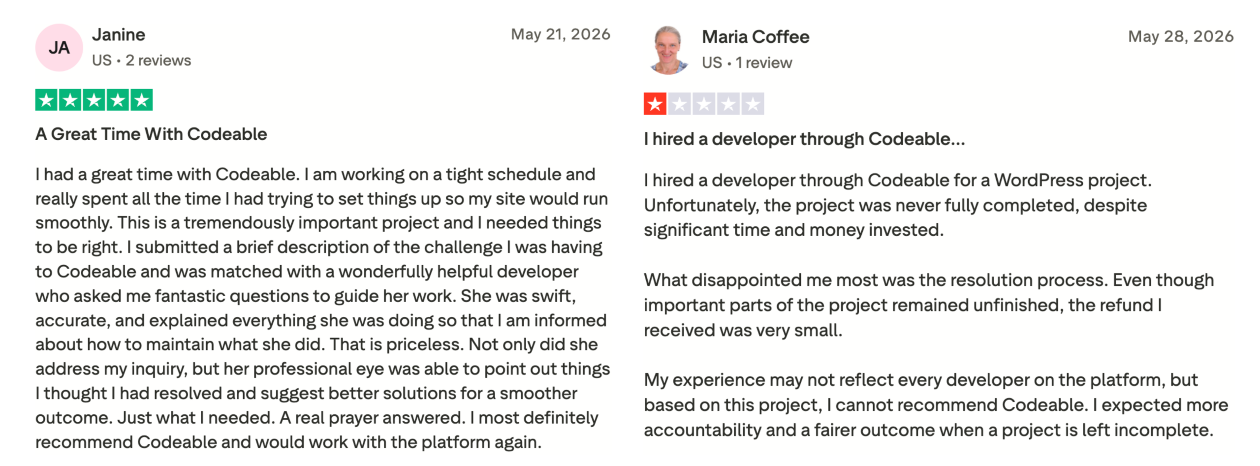Codeable review