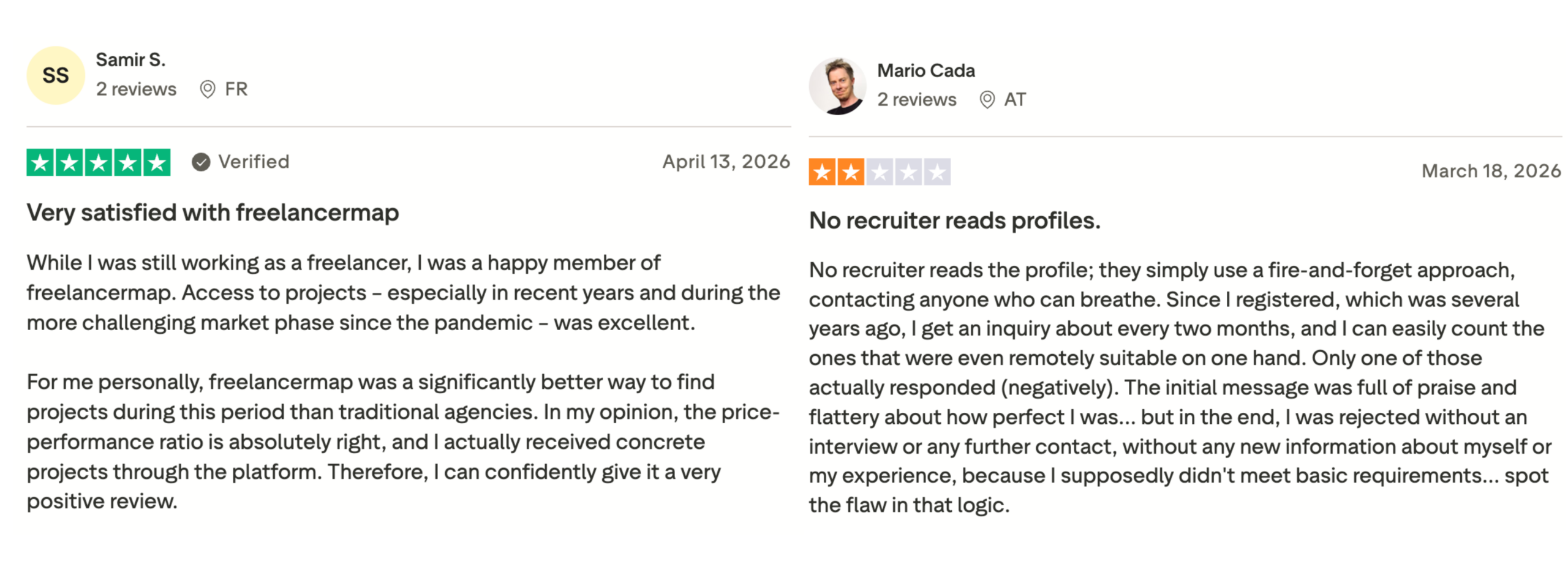Freelancermap review