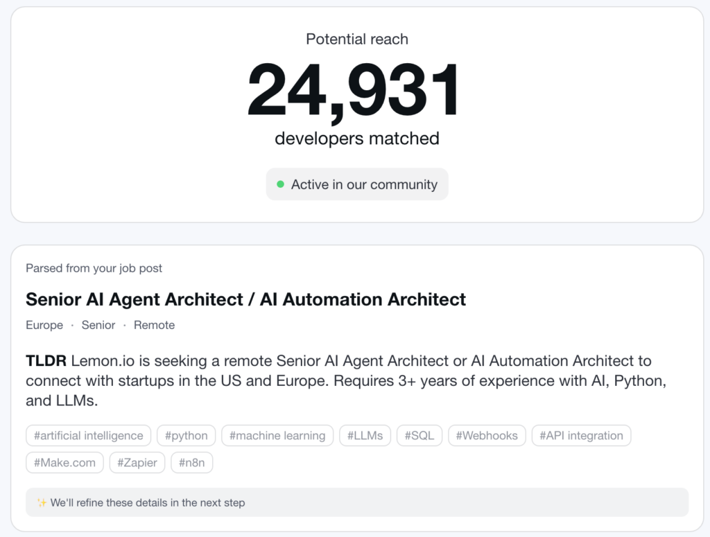 Daily.dev Recruiter job board