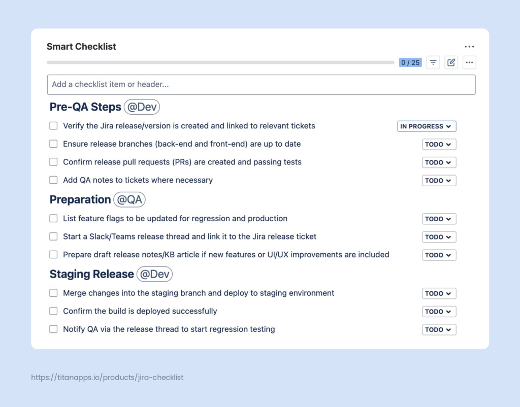 Smart Checklist TitanApps