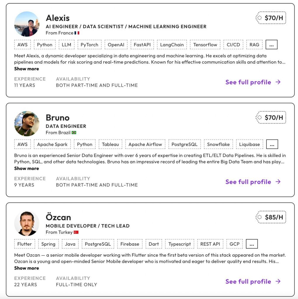 Lemon.io marketplace