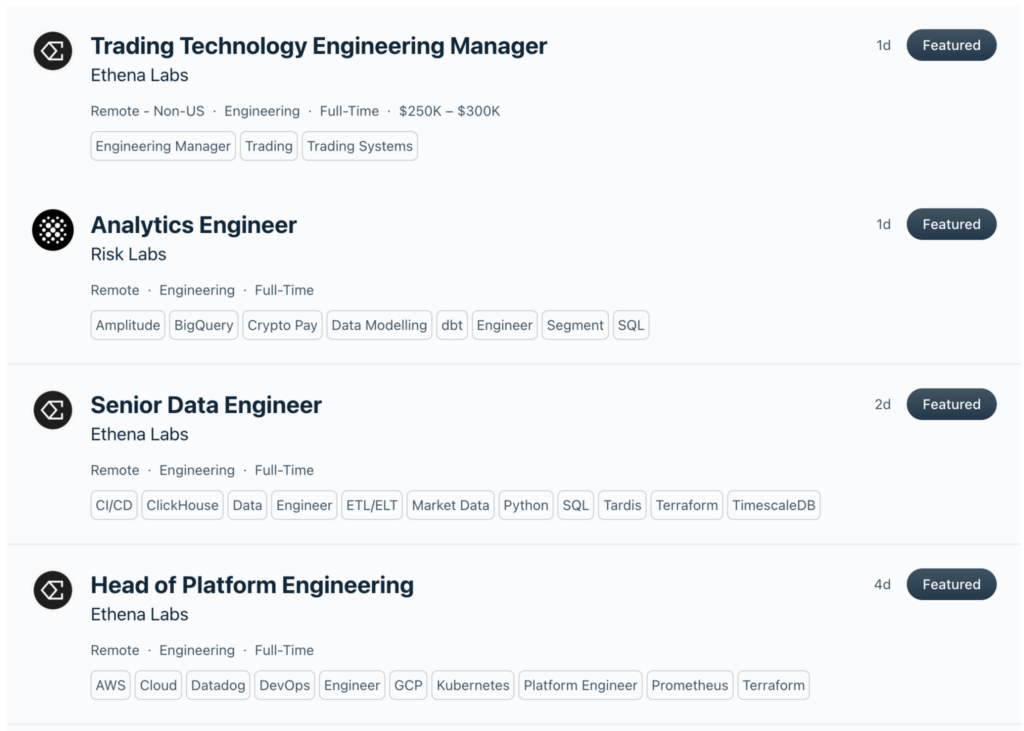 Cryptocurrency Jobs job board