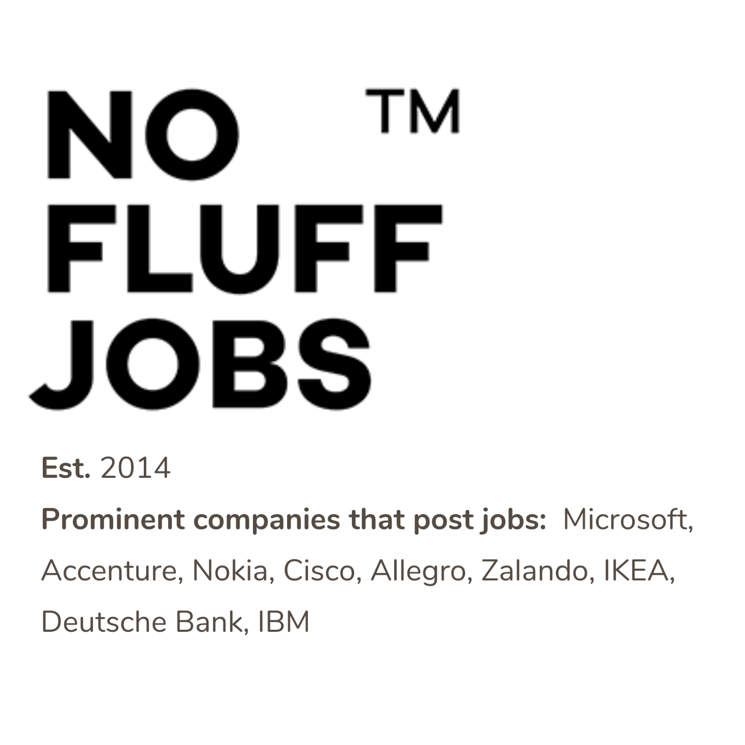 No Fluff Jobs overview