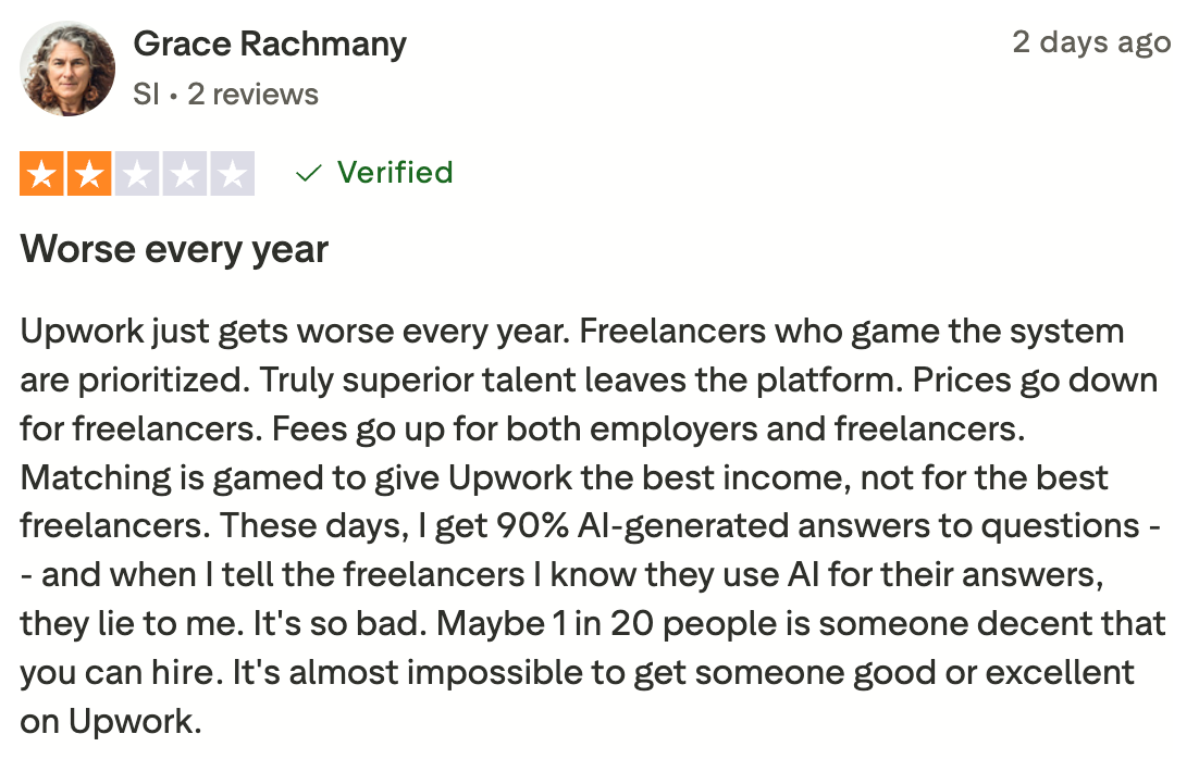 Upwork review