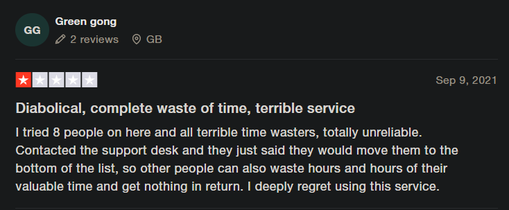 negative review about peopleperhour