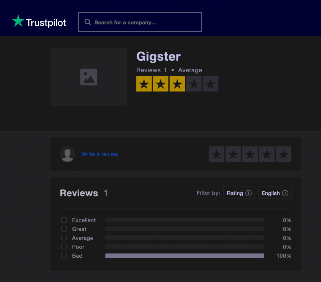 Gigster - reviews from real customers 1
