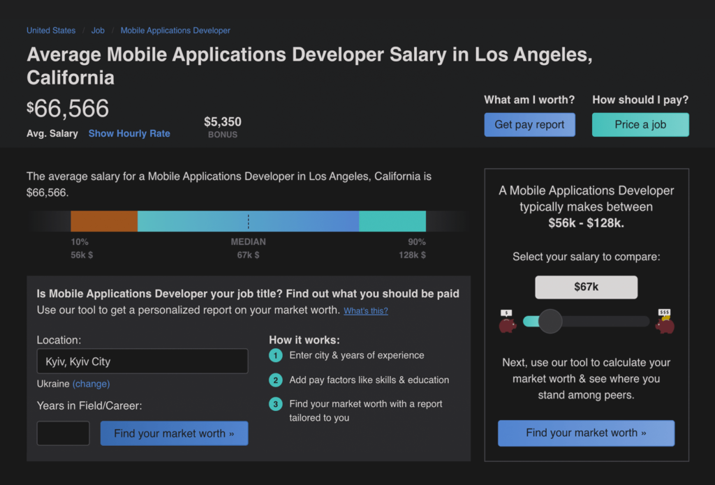 mobile app developer LA