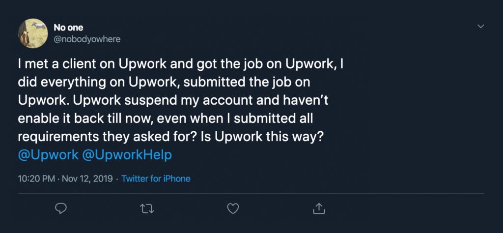 Examen Upwork du vrai client 19