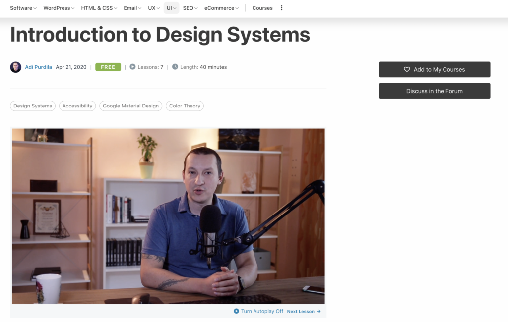 design systems free course for developers