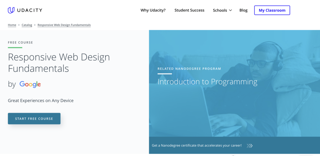 Responsive design free online course for developers