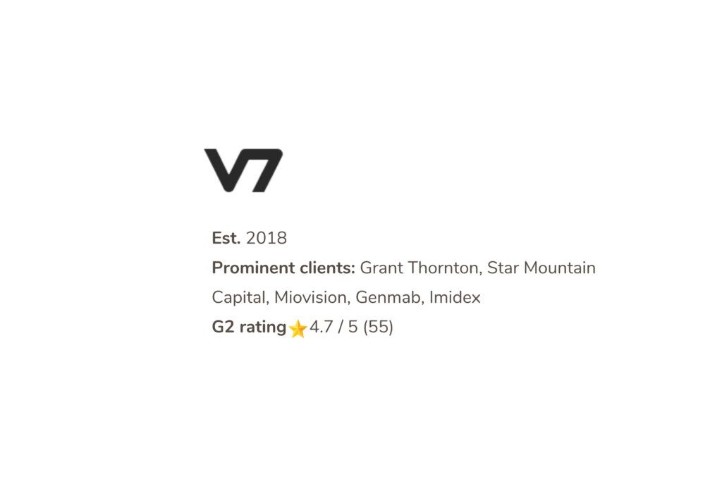 V7 Labs overview