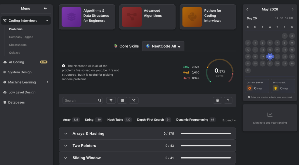 NeetCode interface