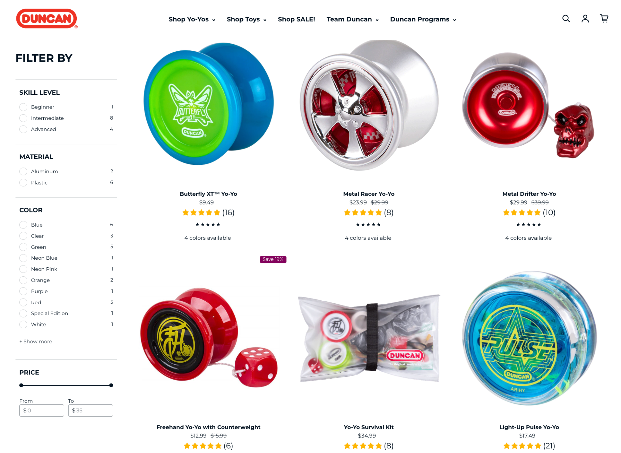 Duncan Toys website modernized by Zettler Digital