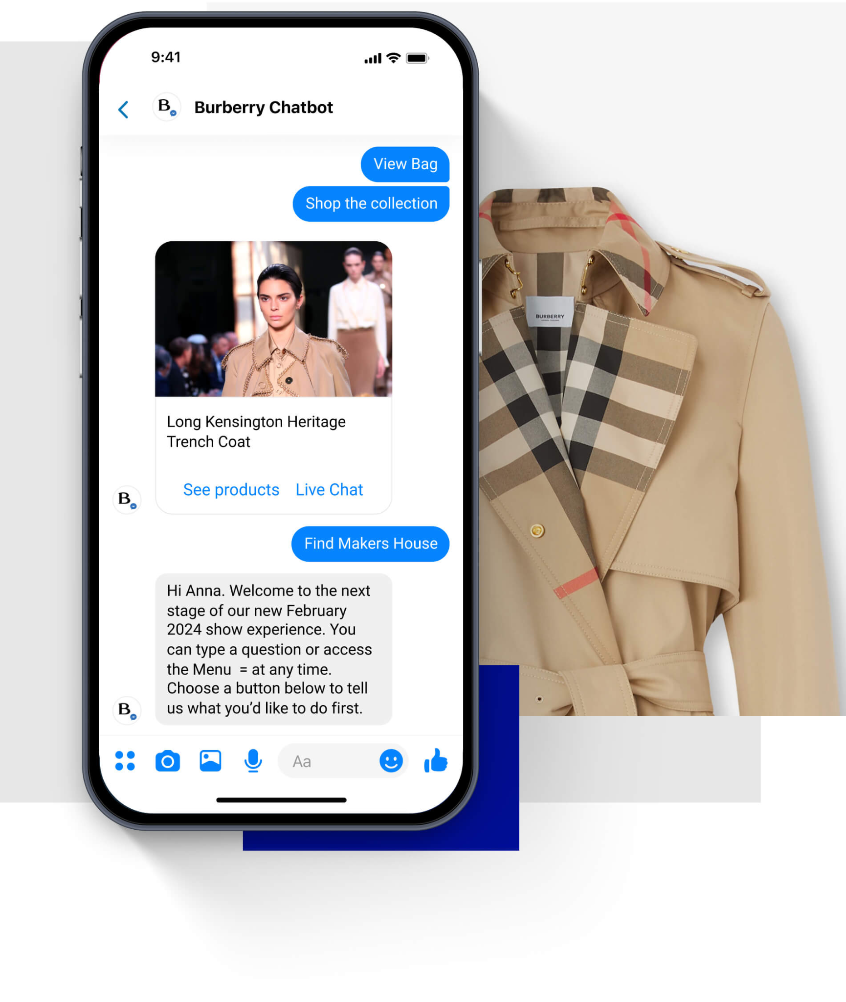 Burberry chatbot by Master of Code